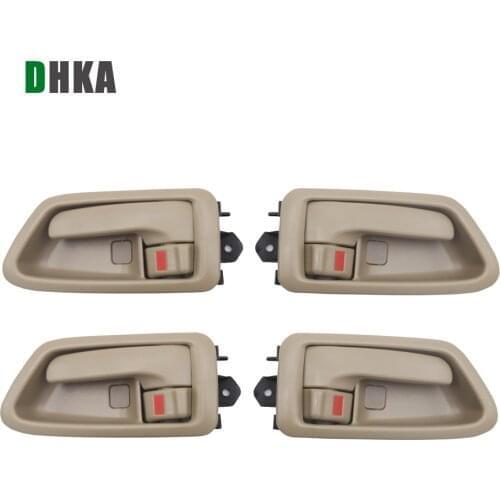 DHKA INSIDE INTERIOR DOOR HANDLE FOR TOYOTA CAMRY 1997-2001 BEIGE COLOR