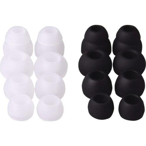 XRHYY 8Pairs Replacement Earbuds Ear Tips for Powerbeats2 Symphonized Panasonic iFrogz Mpow Sony LG Skullcandy inEar Headphones