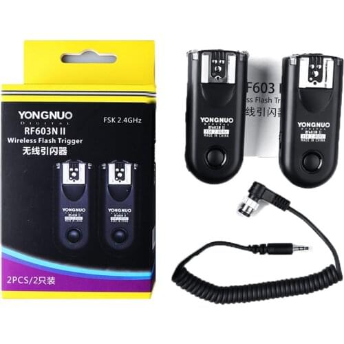 Yongnuo RF-603II N1, RF603 ii RF 603 Flash Trigger 2 Transceivers for Nikon D3/D3X/D200/D300/D700/D300S/D800/D800E