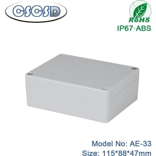 1pcs/lot 115*88*47mm abs plastic enclosure case with ip67 grade outdoor plastic abs enclosure electrical enclosure abs