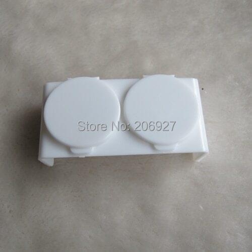1pc NA49 Acrylic Liquid holder double dappen dishes Case White Manicure Tool Nail Art Tools