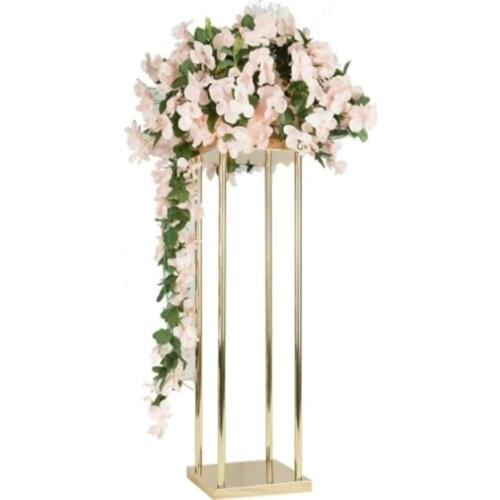 13pcs)Wedding Flower Vase Metal Flower Stand Gold Flower Column Elegant Wedding Table Centerpiece Wedding Flower Decoration Vase