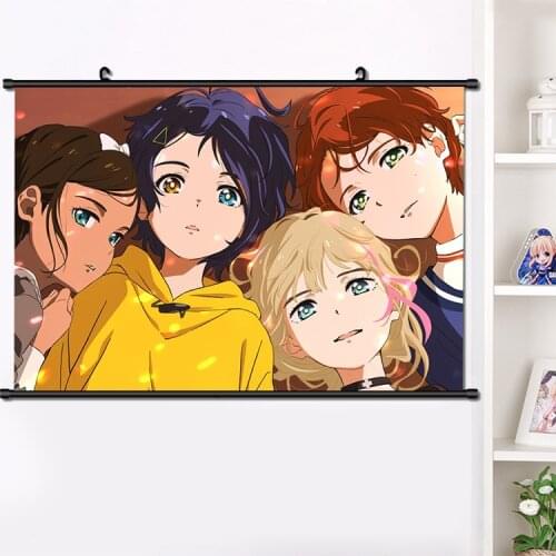 2021 NEW Anime Wonder Egg Priority Ai Ohto Neiru Aonuma Rika Kawai Wall Scroll Poster HD Print Home Decor Collection 40x60cm