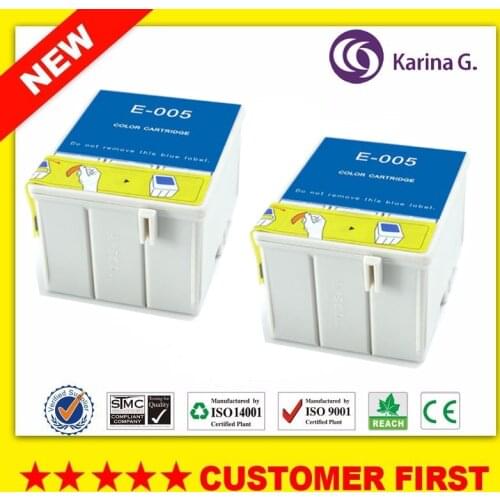 2PK Compatible color Ink Cartridge For T005 E-005 suit for Epson Stylus 900 900G 900N 980 980N