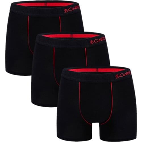 3Pcs Family Boxershorts Lots Cotton Boxers For Mens Panties Brand Mens Underpants Man Underwear Male Shorts Boxer Gay Calecon