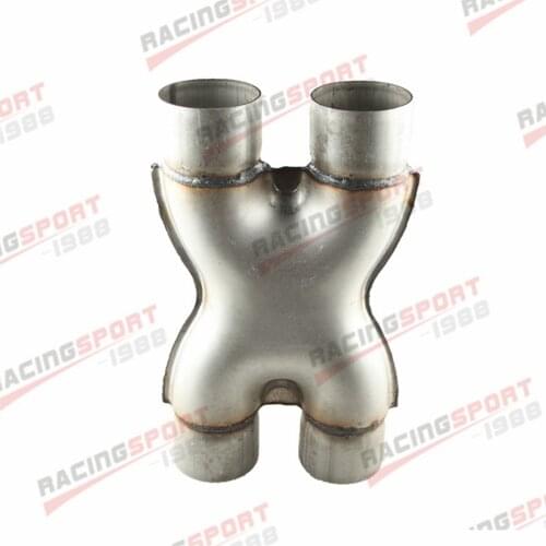 3" X Pipe Universal Xpipe X Pipe Crossover Aluminized Steel Dual Exhaust