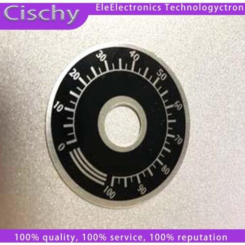 5pcs 0-100 WTH118 potentiometer knob scale digital scale can be equipped with WX112 TOPVR In Stock