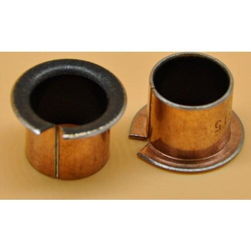 5pcs brass sleeve the inside diameter of 15mm open flange side copper sleeves outer diameter 17mm high 12mm~20mm