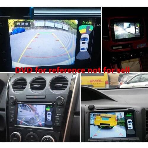 Auto Video Parking Sensor 8 sensor with waterproof plug +Rear/front View Camera visual image model for BMW Intelligent parking