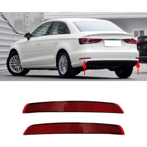 Car Rear Bumper Light Reflector Tail Lamp for A3 Sedan 2014-2016 8VD945105 8VD945106