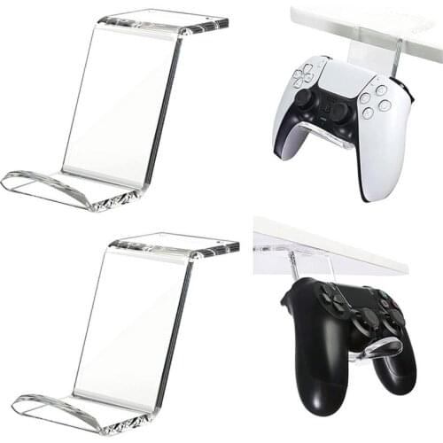 SHZONS Wireless Controller Earphone Holder Gamepad Cell Phone Stand For SONY PlayStation 5 PS5 Hand Grip Mobile Clamp Mount