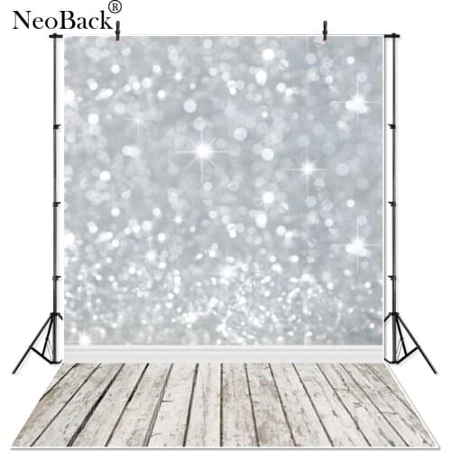 Thin Vinyl Light Glitter Newborn Baby Bokeh Photography Backdrop Thin Art fabric Pet silver photography Studio Photo Backgrounds