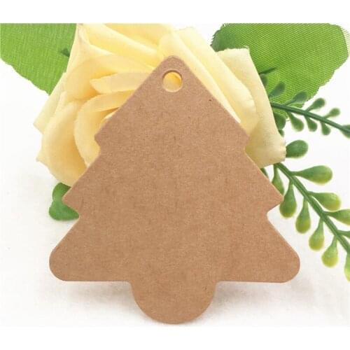 Brown Kraft Paper Hang Tag Multi Style Cute Shape for Jewelry Wedding Favors Birthday Party Decorations Gift Box Price Tag 50Pcs