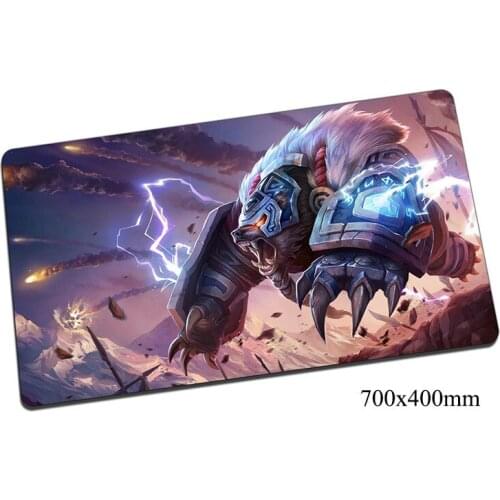 Volibear mouse pad 70x40cm gaming mousepad gear lol gamer mouse mat pad Thunders Roar laptop computer desk mouse play mats