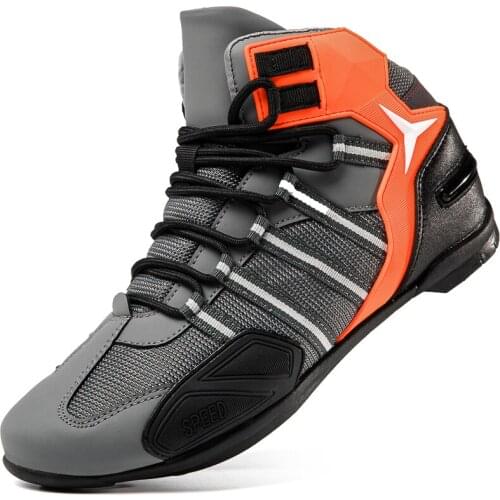Men Motorcycle Shoes Outdoor Cycling Shoes Professional Outdoor Locomotive Shoes Plus Size 47