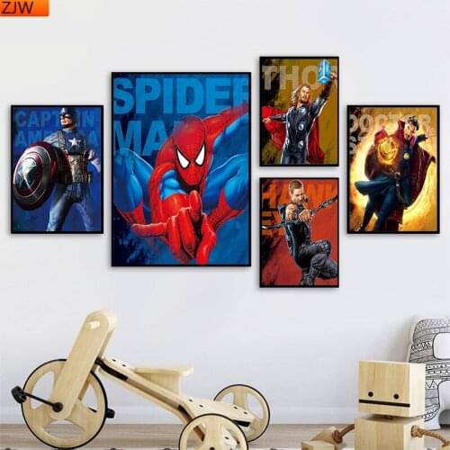 Marvel Superhero Diamond Painting 5D DIY Full Diamond Embroidery Cross Stitch Kits Children Home Decoration