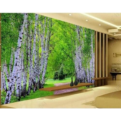 Custom mural 3d photo wallpaper Green forest avenue natural scenery home decor living room wallpaper for walls 3 d in rolls