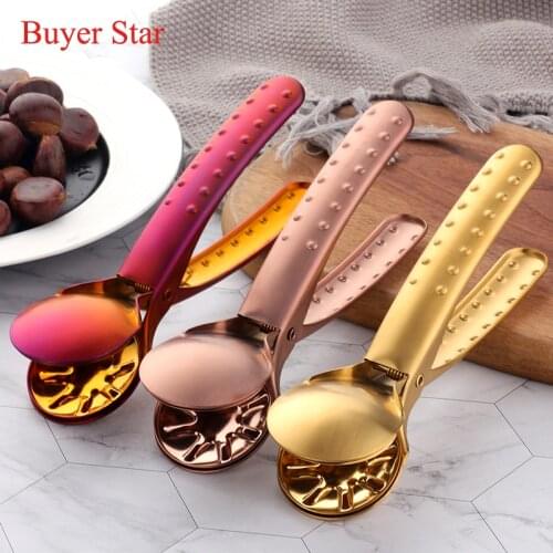 Stainless Steel Nut Opener Cutter Chestnut Clip Walnut Pliers Kitchen Utensils Sheller Kitchen Tools Nut Cutter Gadgets