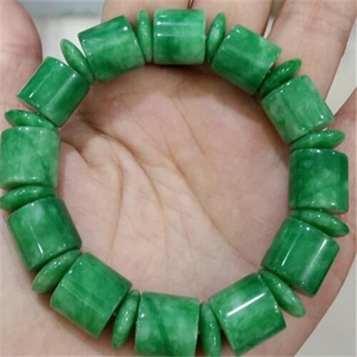 New products, natural jade, dried green iron, dragon barrels, beads, bracelet, hand string beads