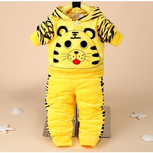 Newborn Baby Boys Clothes Autumn Winter Baby Girls Clothes Tiger Hoodie+Pant Costume Outfit Suit Infant Clothing For Baby Sets