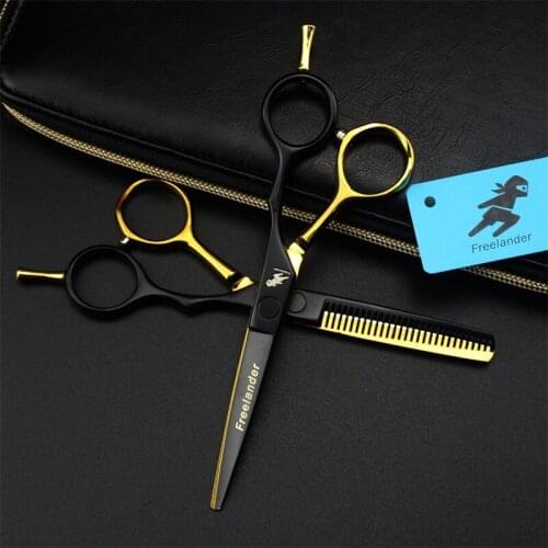5.5 6.0 inch hair scissors professional high quality Hairdressing scissors Barber scissors Cutting Thinning shears