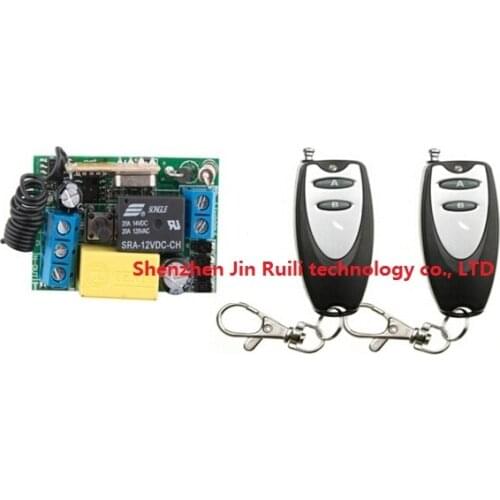 RF AC 220 V 10 A 1 CH wireless remote control switch 2 X Transmitter + 1 X Receiver Remote control distance 100 meters
