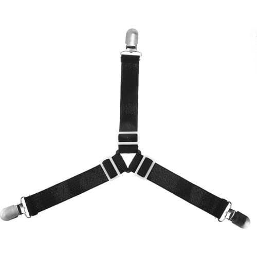 4pcs Adjustable Triangle Bed Sheet Clips Bed Matress Grippers Fastener Clamp Suspender Straps Multi For Tablecloth Sofa Cover