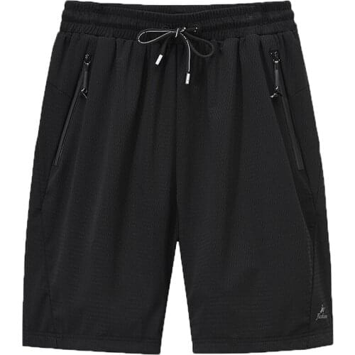 Large Mens Shorts Mesh Elastic Summer Breeches 8XL 6XL Big Size Clothing Nylon Black Grey Spandex Sweat Shorts Plus Size Shorts