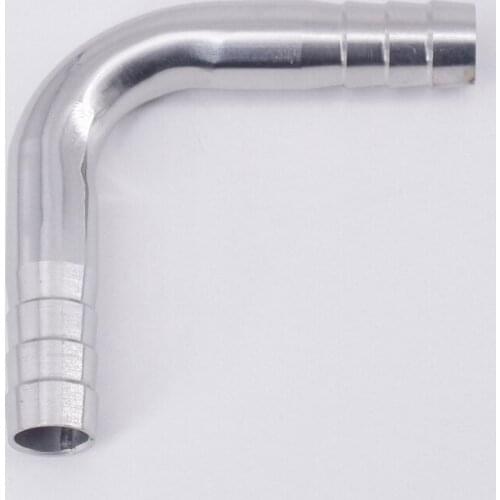 12.7mm 1/2" Hose Barb SUS 304 Stainless Steel Sanitary 90 Degree Elbow Pipe Fitting Home Brew Beer Wine