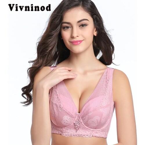 Ultra Thin Big Cotton Full Cup Plus Size Bra Women Furu Adjustable Lace Bra Push Up Bra Plus Size 85 40 95 44 105 48 115 C D E F