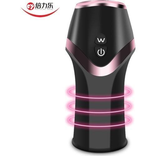 Penis Vibrator Sex Toys For Men Glans Trainer Pussy Male Masturbation Cup Delay Ejaculation Penis Stimulate Vibrating Massager