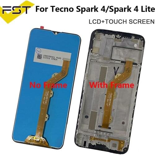 Full Display For Tecno SPARK 4 KC2 KC8 Lcd Display Touch Screen Assembly Replacement For Tecno SPARK4 KC8 Screen LCD Panel Set