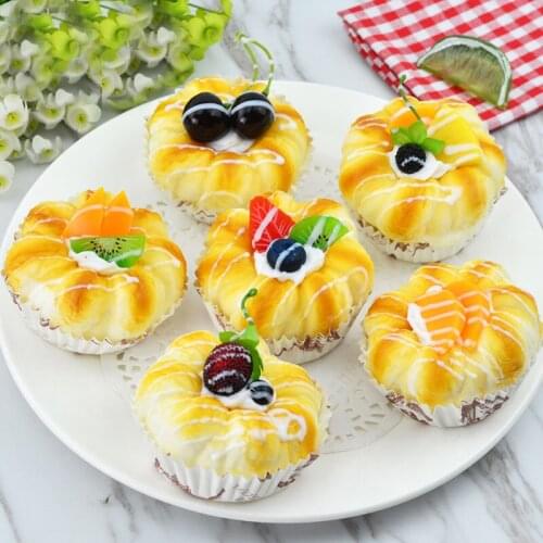 050 Imitation bread soft and fragrant bread cake model set, Photo Props fridge and cupboard display 7.5*5cm