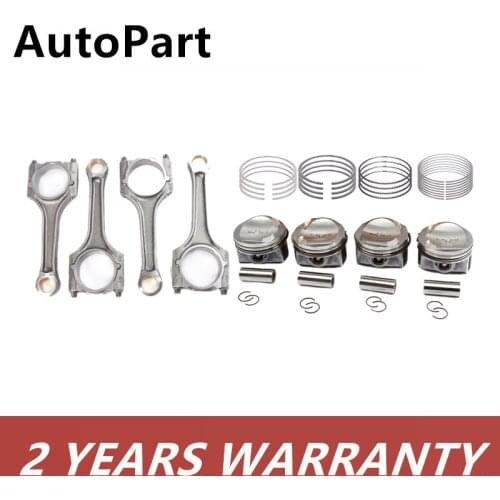 06J198151B 06H107065BK Piston Ring Assembly&Piston Connecting Rods Set For VW Passat Golf For Audi A3 A4 A5 TT 1.8T 06J198401F