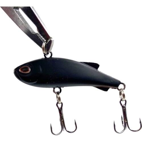 1Pcs Winter Ice Fishing VIB Vibration Hard Lure 4cm 4g Sinking Wobbler Artificial Plastic Bait with Treble Hook Pesca Tackle