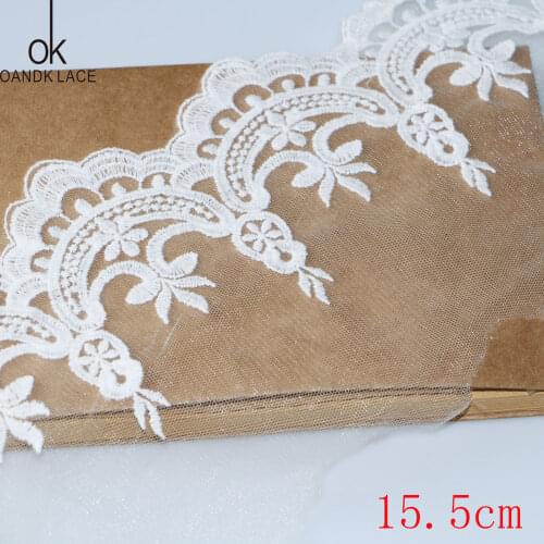 1 yard 5.5 cm cute lace embroidery white water-soluble lace DIY garment accessories