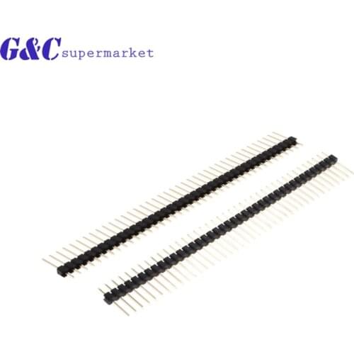 10/50PCS 40Pin Pin Header Connector 2.0mm Stackable 11mm Long Legs single Male diy electronics
