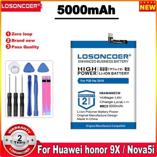 4900mAh HB446486ECW Battery For Huawei P20 lite (2019) / P Smart Z STK-LX1 ANE-AL00 TL00 ANE-LX1 LX2 LX3 Mobile Phone Battery