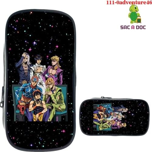 Anime Jojo Bizarre Adventure 3d Print Cosmetic Cases Pencil Holder Boys Girls Stationary Bag School Supplies Case Bag Pencilcase