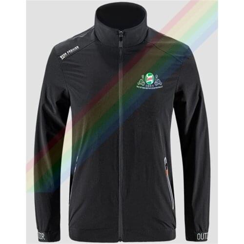 Cas Trol 1965 Isle Of Man Motor Scooter Rally Slim Sport Outdoor Zippered Comfortable Soft Jacket Mens Casual Front Printing