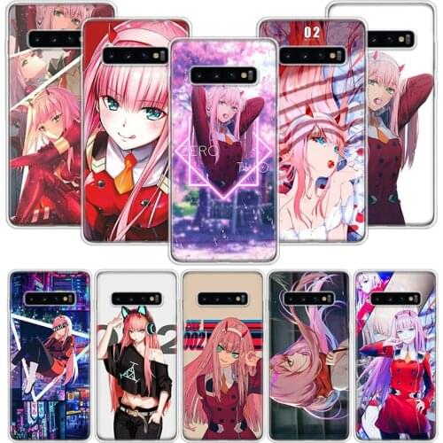 Darling In The Franxx ZERO TWO 002 Anime Phone Case For Samsung Galaxy S10 S20 S21 S9 S8 S7 Note 10 20 9 8 FE J4 J6 Ultra Plus L
