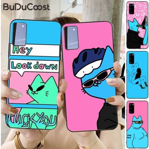 Leon Karssen cat Phone Case for Samsung S20 plus Ultra S6 S7 edge S8 S9 plus S10-5G lite 2020 S10E