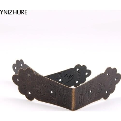 50pcs Antique package edge Wooden Gift box Decorative corner Protection code Wrapping Edge banding Right angle