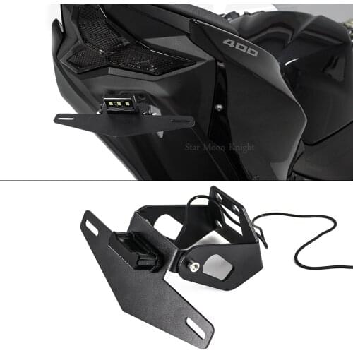 Motorcycle License Plate Holder Bracket Frame Tail Tidy Fender Eliminator For Kawasaki Ninja 400 Z400 2017 2018 2019 2020