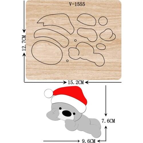 DIY New Bear wooden dies cutting dies for scrapbooking /Multiple sizes /V-1555