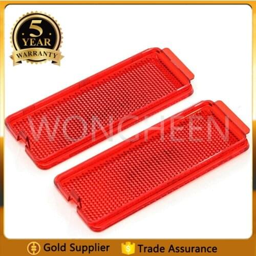 F81Z2523820AA 1PCS New Red Interior Front or Rear Door Panel Warning Light Cover Reflector For Ford 1999-2007 F250 Super Duty