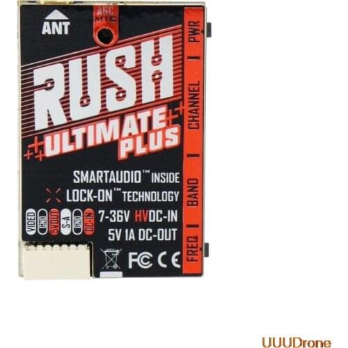 RUSH TANK Ultimate PLUS VTX 5.8GHz 48CH 2-8s 800mW Video Transmitter w/ Smart Audio AGC MIC FPV Racing Drone