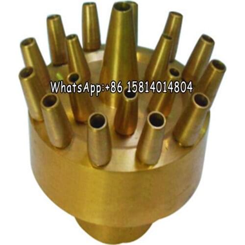 Brass 1.5 inch DN40 non-adjustable three-layer flower fountain head,porous fountain,Customization of Music Fountain