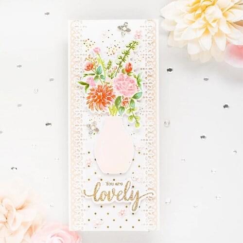 2020 New Lace Patterned Side Border Metal Cutting Dies For Scrapbooking Craft Die Cut Card Making Embossing Stencil Photo
