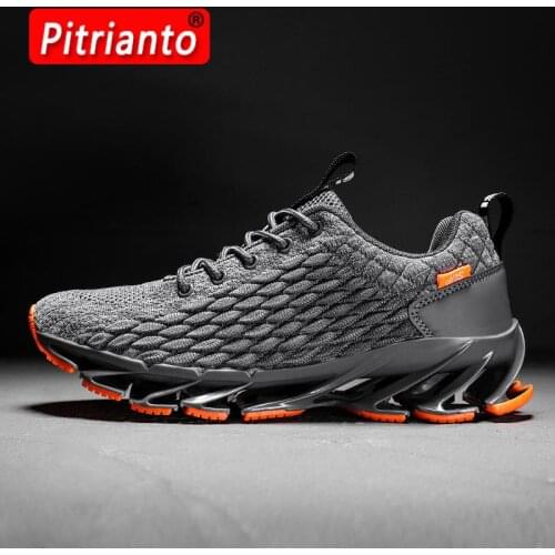 New Blade Men Casual Shoes High Quality Shock Absorption Non-slip Men Running Shoes Fashions Male Breathable Sneakers Size 39-47